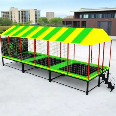 Trambulină Profesională cu Acoperiș – Model Exterior