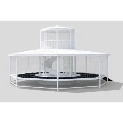 Trambulină Acoperită cu Turn Panoramic