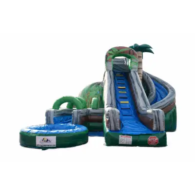 Toboganul Gonflabil Cu Piscină Tornado