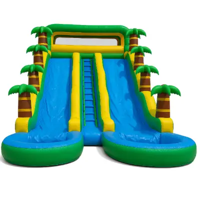 Tobogan Gonflabil Cu Piscină Jungle Twin