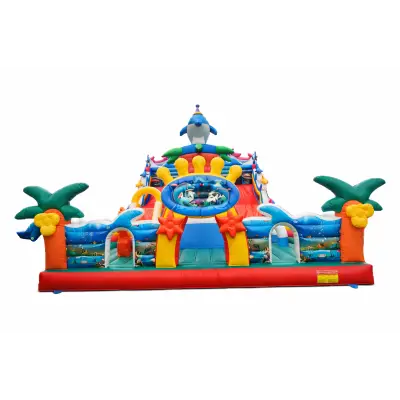 Tobogan Gonflabil Cu Spațiu Joacă Water World