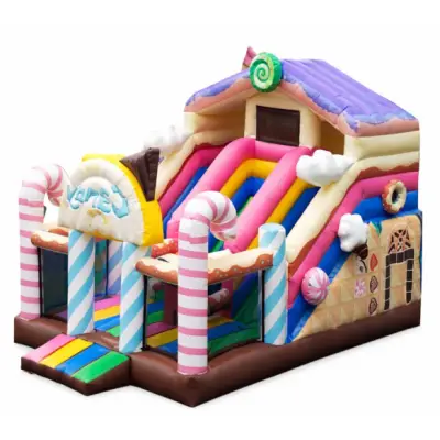 Castel gonflabil tematic Candy House