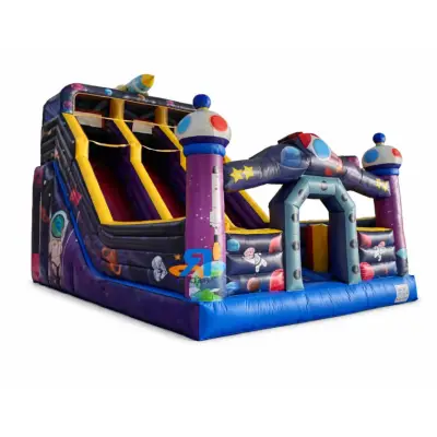 Tobogan gonflabil cu obstacole Space